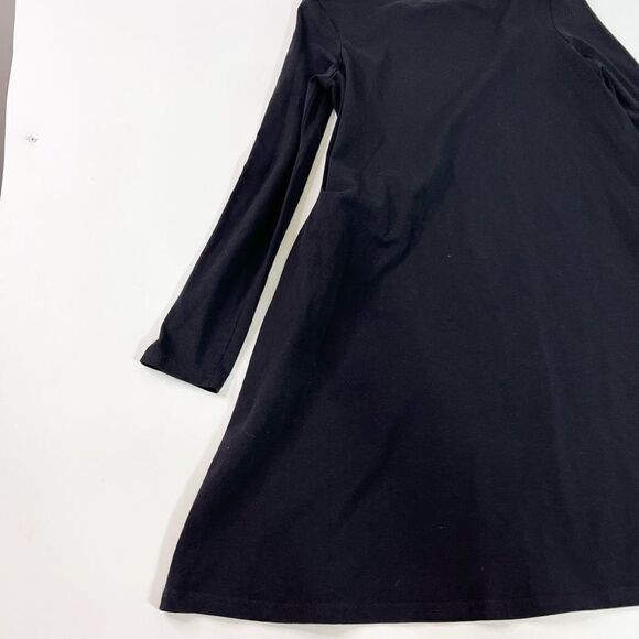 Pact Empire Waist Dress Womens Small Blue Crew Neck Long Sleeve Mini Outfit - Picture 7 of 8